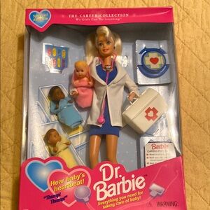Barbie Dr. Barbie Doll with Accessories - Pink, Blue, White